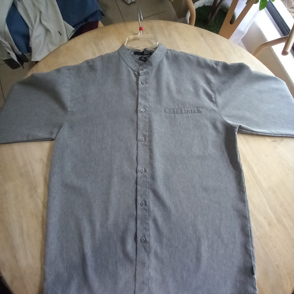 Silver dress shirt